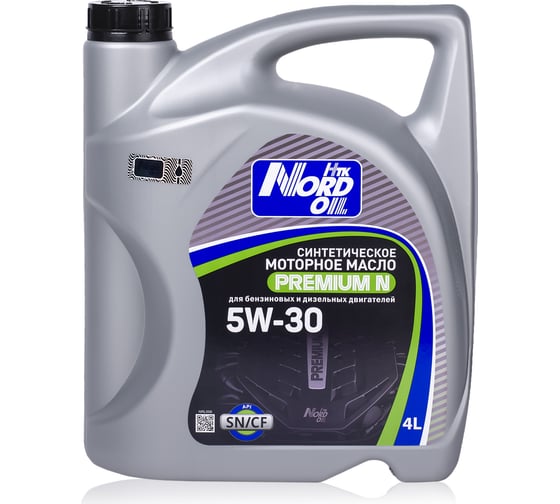 Изображение товара Моторное масло NORD  OIL Premium N 5W-30, SN/CF, 4л NRL006