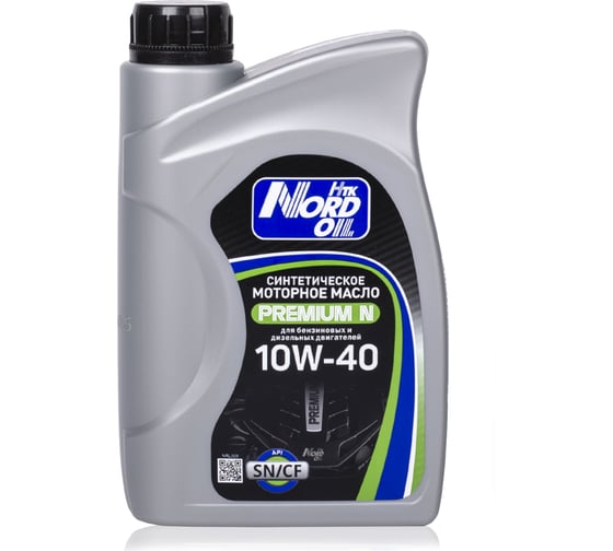 Изображение товара Моторное масло NORD OIL Premium N 10W-40, SN/CF, 1л NRL009
