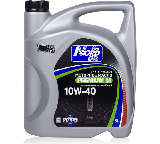 Изображение товара Моторное масло NORD OIL Premium М 10W-40, SM/CF, 5л NRL074