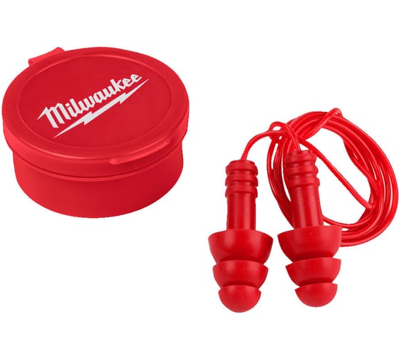 Изображение товара Многоразовые беруши на шнурке Milwaukee 3 пары 4932471904