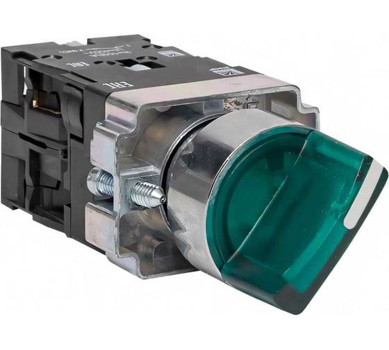 Изображение товара Переключатель EKF BD21 2P c зеленой подсветкой 230В NO PROxima xb2-bk21-g-230