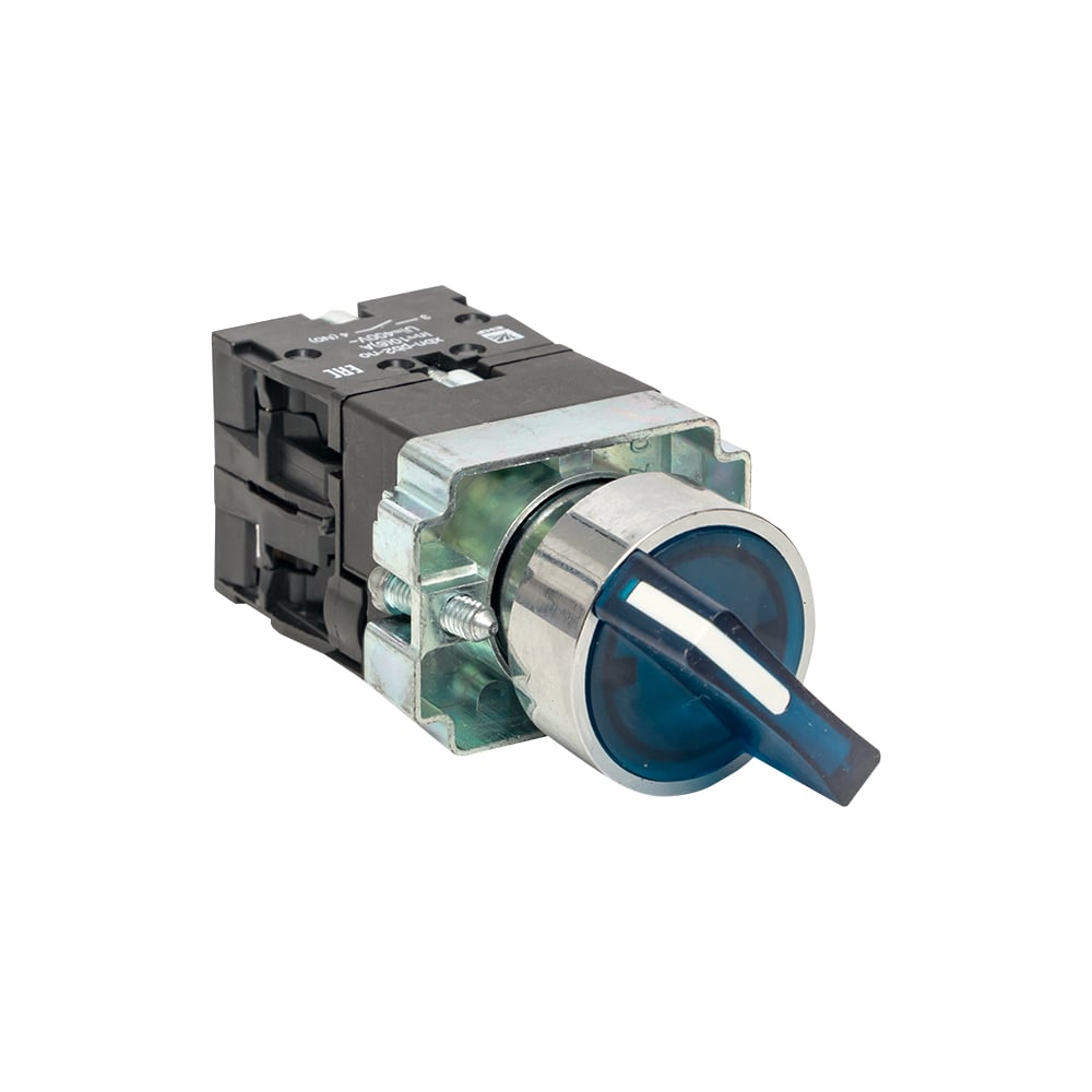 Переключатель BD33 3P c синей подсветкой 24В NO PROxima EKF xb2-bk33-b-24