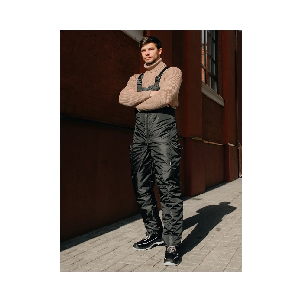 Изображение товара Полукомбинезон утепленный BLACK 60-62 мужской защитный рабочий