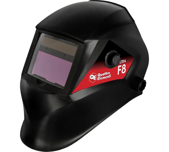 Изображение товара Маска сварочная ULTRA F8 DIN 9-13, Хамелеон, коробка QUATTRO ELEMENTI 908-535