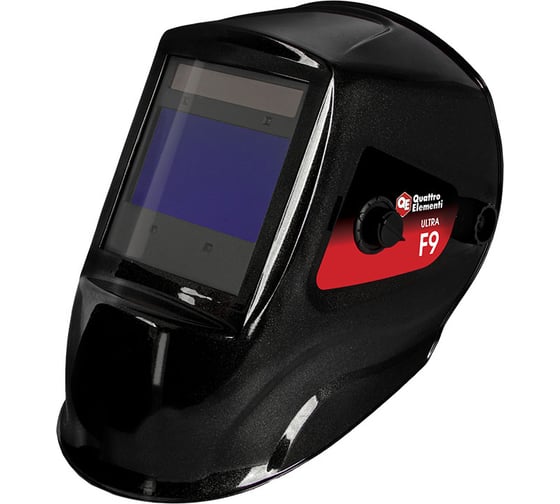 Изображение товара Маска сварочная ULTRA F9 DIN 5-8/9-13, Хамелеон, коробка QUATTRO ELEMENTI 908-542