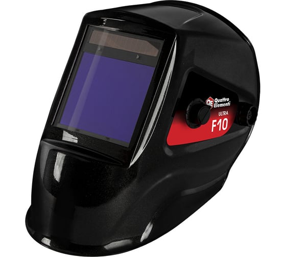 Изображение товара Маска сварочная ULTRA F10 DIN 5-8/9-13, Хамелеон, коробка QUATTRO ELEMENTI 908-559