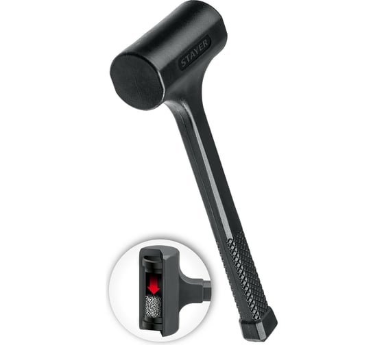 Изображение товара Цельнолитой безынерционный молоток STAYER 1350 г, 60 мм 2042-1350