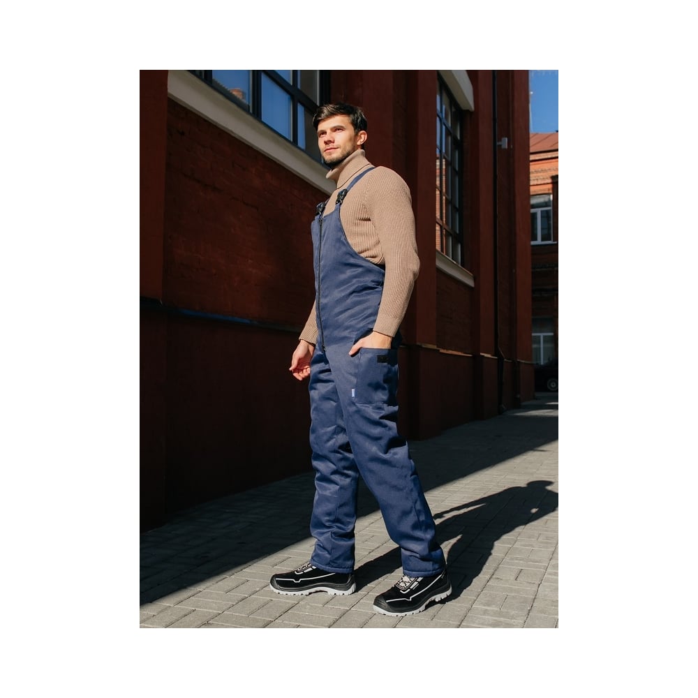 Изображение товара Мужской утепленный полукомбинезон MIX BLUE, синий, рост 170-176, 48-50