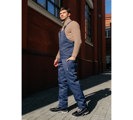 Изображение товара Полукомбинезон ООО ГУП Бисер Ветер MIX BLUE утепленный, синий, р-р 52-54 рост 182-188 4640100807794