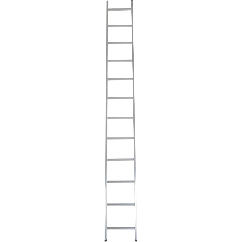 Односекционная алюминиевая лестница Алюмет лестница тундра алюминиевая односекционная приставная 9 ступеней 2510 мм