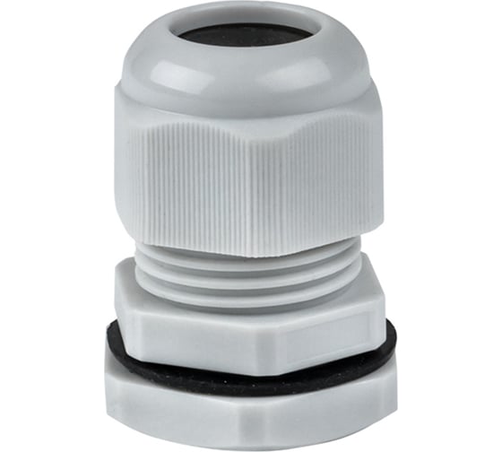 Изображение товара Сальник EKF PROxima PG16, IP54, d отверстия 21 мм, d провода 10-14 мм 20 штук plc-pg-16-r