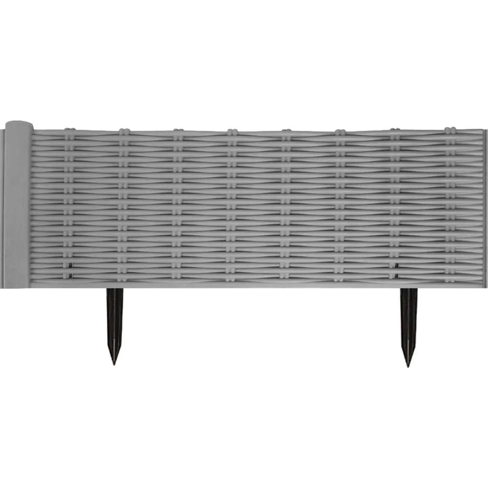 Изображение товара Садовое ограждение МАСТЕРСАД Лоза серое ЛЗ-сер для клумб и участков