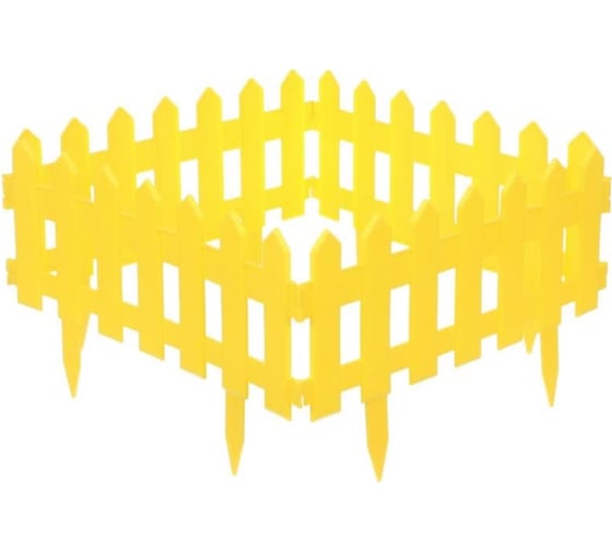 Изображение товара Садовое ограждение МАСТЕРСАД Палисадник жёлтое ПЛСД-желт