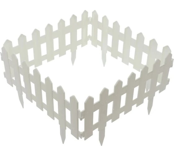 Изображение товара Садовое ограждение МАСТЕРСАД Палисадник белое ПЛСД-бел