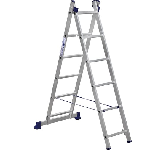 Изображение товара Лестница алюминиевая Алюмет 2х6 ступеней двухсекционная универсальная H2 5206