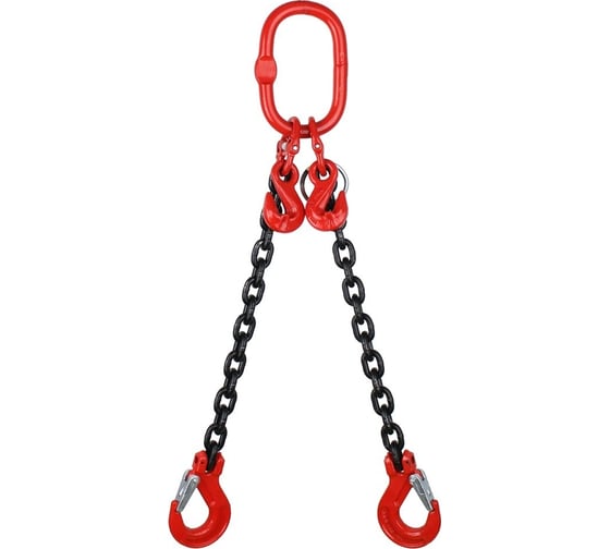 Изображение товара Цепной двухветвевой строп с укоротителем ТРАСТ 2СЦ 8,0 тн, 4000 мм, 8 класс 4687202684298