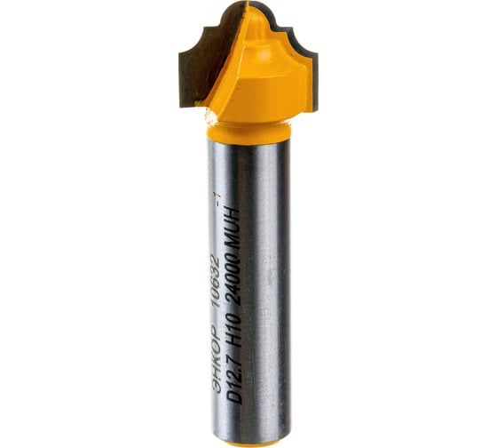 Изображение товара Фреза пазовая фасонная (12.7х10 мм; R 2.4 мм; хвостовик 8 мм) по дереву Энкор 10632