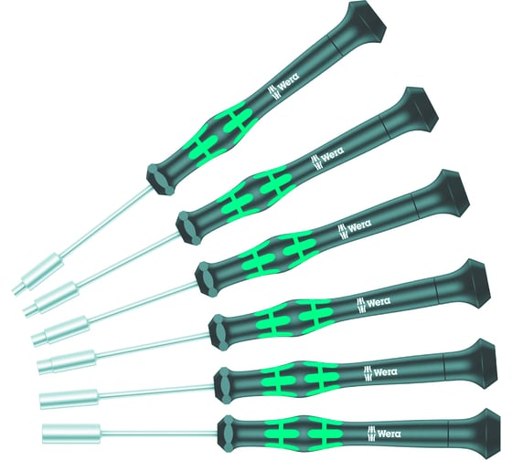 Изображение товара Набор отверток-торцевых ключей для электроники 2069/6 SATZ 6TLG. WERA WE-118158
