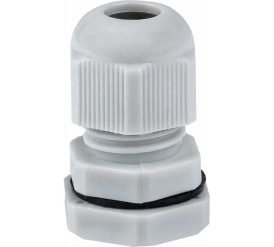 Изображение товара Сальник EKF PG9, IP54, d отверстия 16мм, d провода 4-8 мм, 4 штуки plc-pg-9-4-r