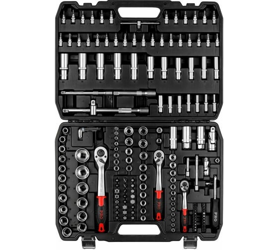 Изображение товара Набор головок и бит STARTUL Stuttgart 172пр. 1/4 ,3/8 ,1/2 PRO-172S