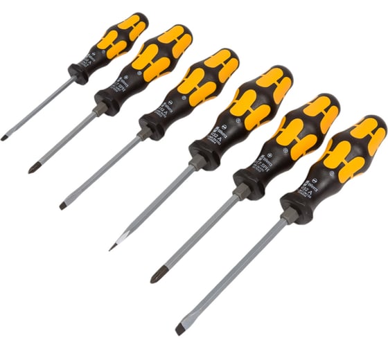 Изображение товара Набор силовых отверток Wera, подставка, 6 предметов, WE-018282