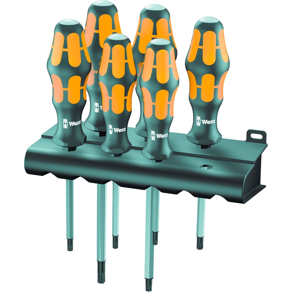 Изображение товара Набор отверток WERA 977/6 SATZ с торцевыми шлицами TX и пластиковой ручкой