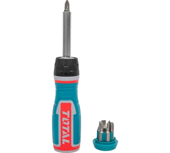 Изображение товара Реверсивная отвертка TOTAL с битами 8 шт TACSD30086