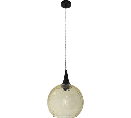 Изображение товара Светильник ЭЛЕТЕХ "Винтаж 245 НСБ 72-60 М56 Лунный янтарь /шнур черн. ИУ 1005404265