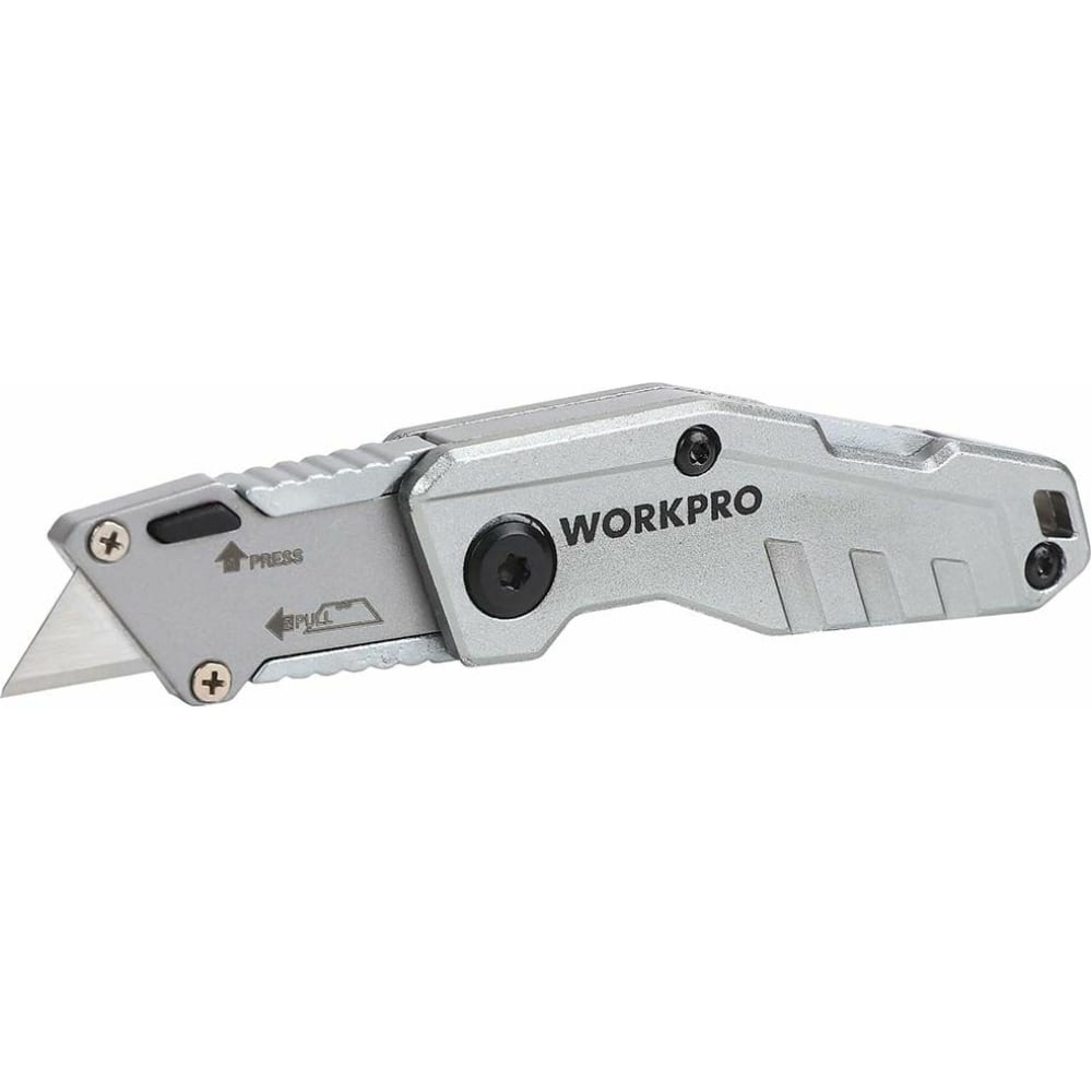 Алюминиевый складной быстросменный нож WORKPRO пластиковый нож складной workpro