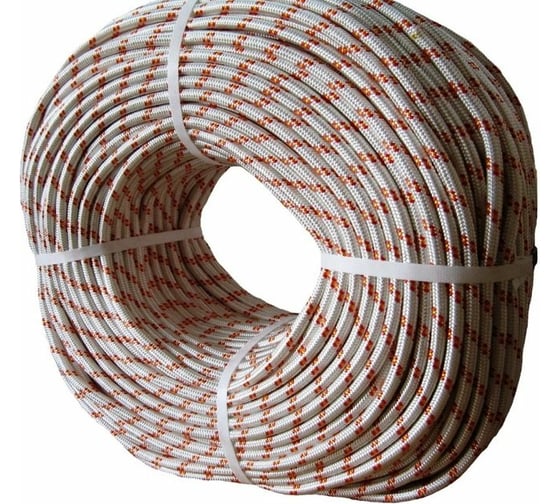 Изображение товара Статическая веревка Высота 12 мм, ПА 40пр., 50, СТАНД. Бухта ПA12НК40