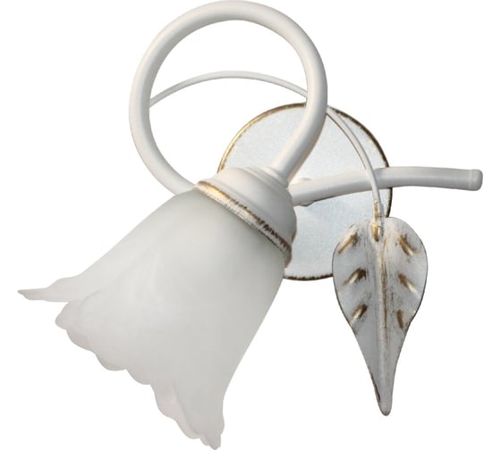 Изображение товара Настенный светильник ЭЛЕТЕХ Бонни 511 белый, золото (плафон 3316) НББ 01-60-159 Е14 ИУ 1005404783