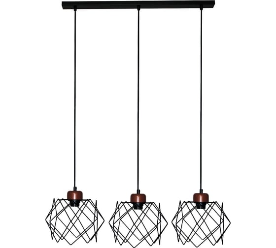 Изображение товара Подвесной светильник ЭЛЕТЕХ Сигма 231 черный муар медь НСБ 01-3x60-161 Е27 ИУ 1005404794