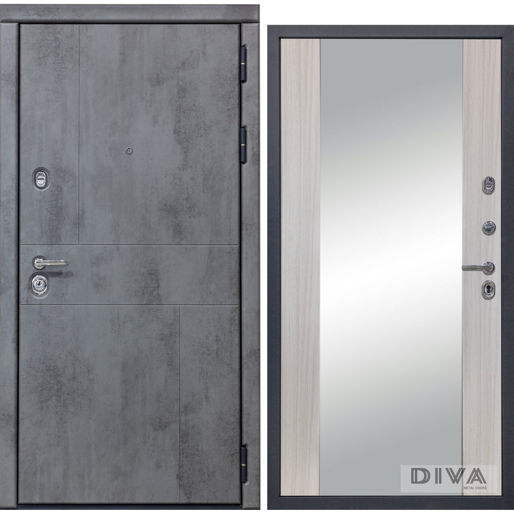 Правая дверь DIVA портал electrolux bricks 25 камень бежевый шпон темный дуб нс 1202848