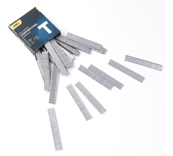 Изображение товара Набор скоб для степлера DELI тип T, DL238010 2000 шт. 98421