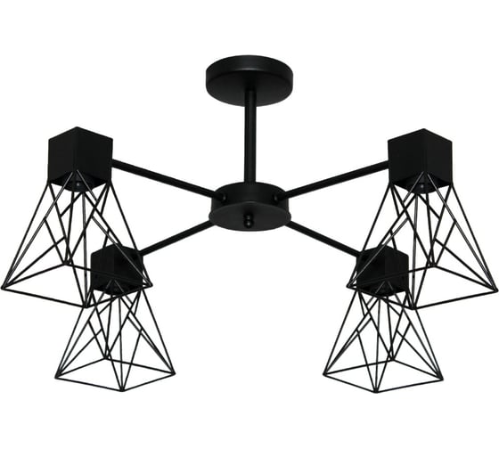 Изображение товара Потолочный светильник ЭЛЕТЕХ Дельта 141 черн.муар НПБ 01-4x60-126 Е27 ИУ 1005404784