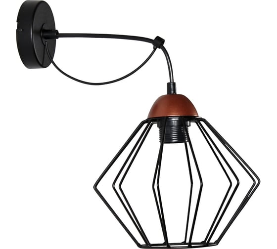 Изображение товара Настенный светильник ЭЛЕТЕХ Конти 511 черн.муар медь (Плафон Ромб) НББ 01-60-165 Е27 [ИМ] 1005405031