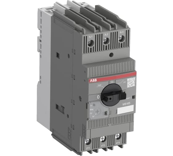 Изображение товара Автоматический выключатель ABB MS165-32 75кА с регулир. тепловой защитой 23А-32А Класс тепл. расцепит. 10 1SAM451000R1014