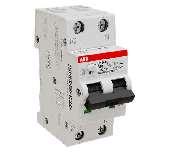 Изображение товара Выключатель дифференциального тока ABB DS201 B10 AC30 2CSR255080R1105