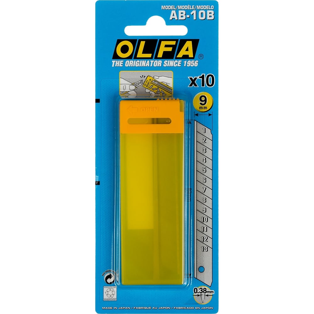 Сегментированные лезвия OLFA лезвия olfa сегментированные 18х100х0 5 мм 10 шт