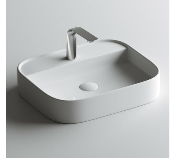 Изображение товара Умывальник чаша Ceramicanova Element накладная, прямоугольная, 550x450x110 мм CN6034