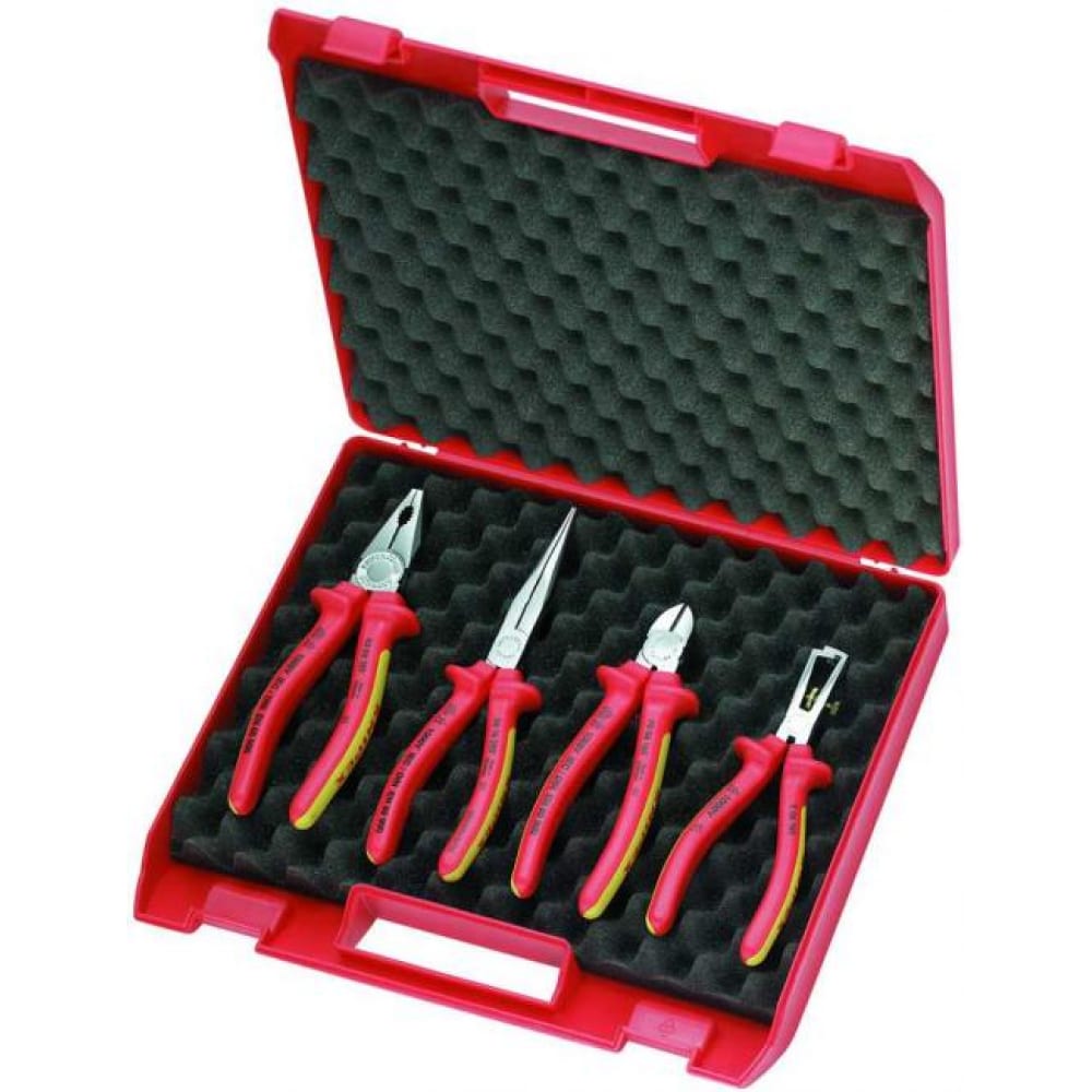 Набор инструментов Knipex инструмент для опрессовки knipex kn 975236 220 мм 0 5 6 мм2 3 гнезда 20 10 awg
