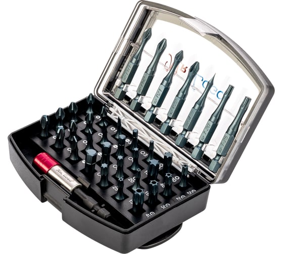 Изображение товара Набор торсионных бит 35 бит + магнитный держатель Mr. Logo D010GMT-36