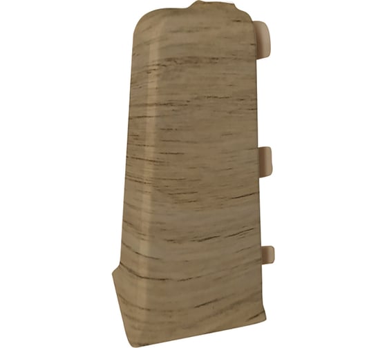 Изображение товара Наружный угол для плинтуса Волшебная палочка Home ПВХ, 70 мм, в упаковке 2 шт., 7017 УТ000075281