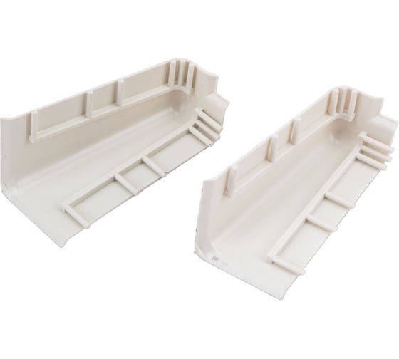 Изображение товара Наружный угол для плинтуса Волшебная палочка Home ПВХ, 70 мм, в упаковке 2 шт., 7011 УТ000075275