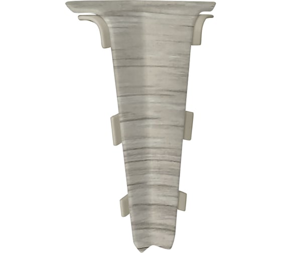 Изображение товара Внутренний угол для плинтуса Волшебная палочка Home ПВХ, 70 мм, в упаковке 2 шт., 7012 УТ000075257