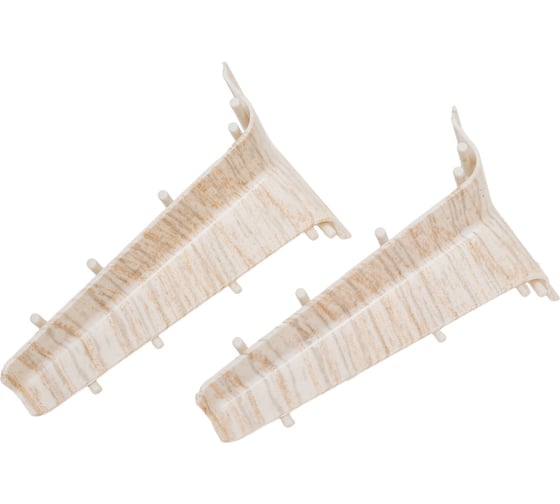 Изображение товара Внутренний угол для плинтуса Волшебная палочка Home ПВХ, 70 мм, в упаковке 2 шт., 7009 УТ000075254