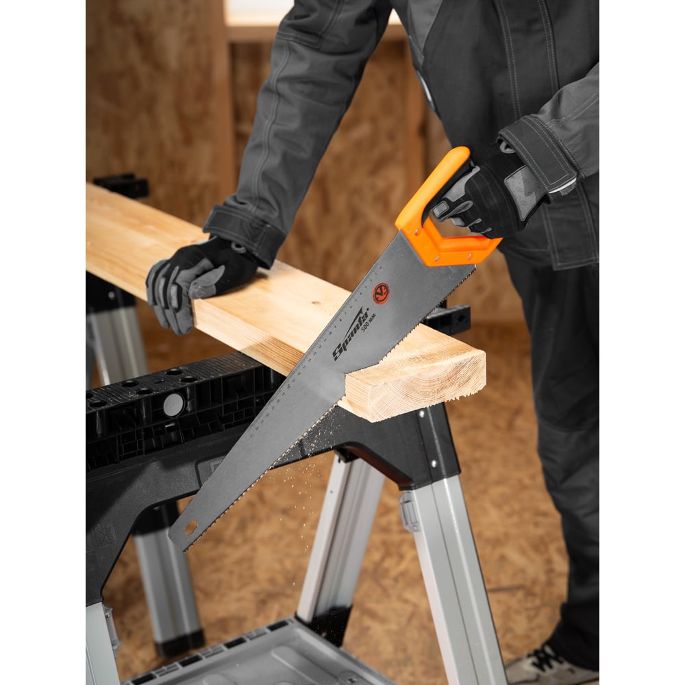 Изображение товара Ножовка по дереву SPARTA 500 мм с двухкомпонентной рукояткой