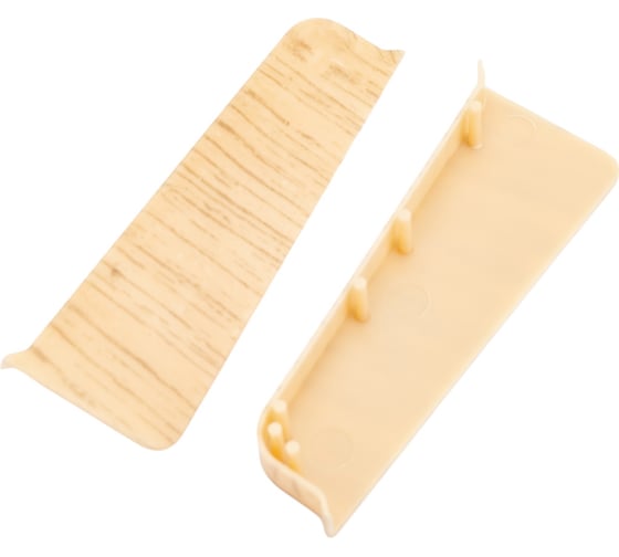 Изображение товара Заглушка для плинтуса Волшебная палочка Home ПВХ, 70 мм, в упаковке пара, 2 шт., 7013 УТ000075220