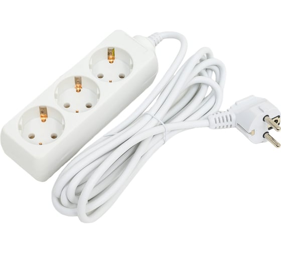 Изображение товара Удлинитель S 3x3-Z ПВС3х0,75 с заземлением 3 гнезда 3 м 10А 2200Вт Volsten 9313