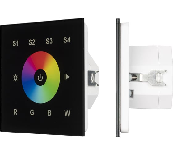 Изображение товара Сенсорная панель Arlight INTELLIGENT DALI-901-11-1G-4SC-RGBW-DT8-IN Black IARL, IP20 0 37199